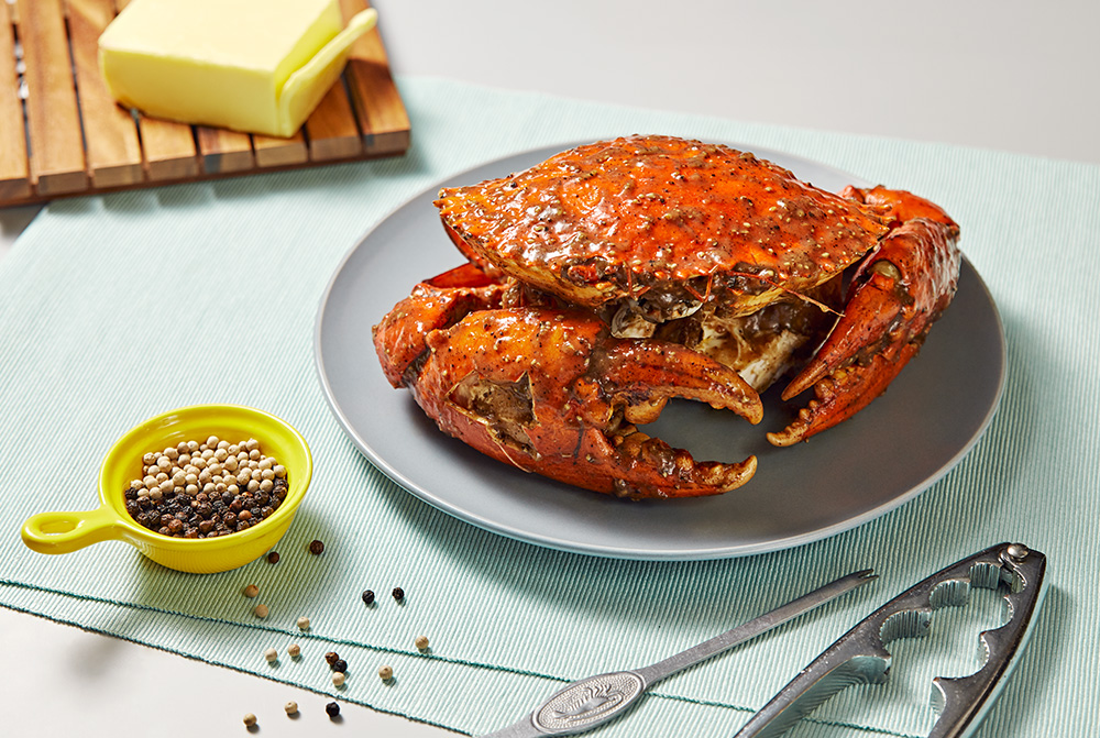 Singapore Black Pepper Crab Spice – Bold and aromatic seasoning mix by JUMBO Seafood, crafted to bring the iconic Singapore Black Pepper Crab flavour to your home. Click in to recreate this restaurant favourite effortlessly!