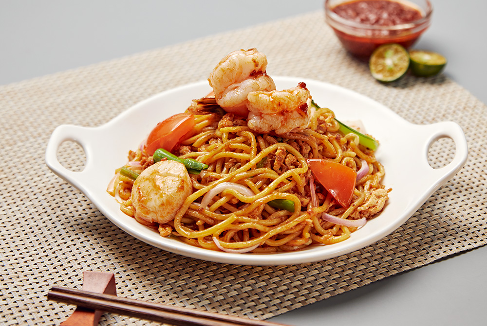 Singapore Mee Goreng Paste – Savoury and spicy stir-fry paste by JUMBO Seafood, infused with aromatic spices, tomatoes, and chillies, perfect for creating authentic Singapore-style Mee Goreng at home.
